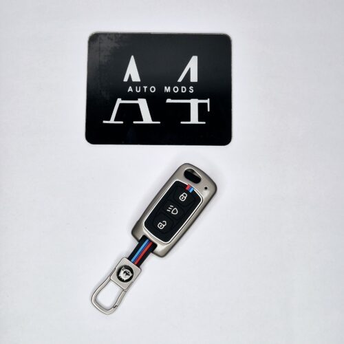 TATA B3 Car Key Premium Case Metal & Silicone (Pack of 1)